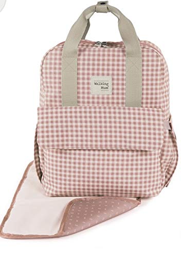 Walking Mum “I Love Vichy” mitmeotstarbeline seljakott, roosa (37 × 28 × 12 cm)