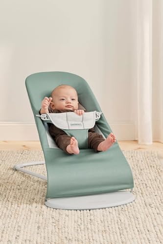 BabyBjörn Balance Soft beebi lamamistool/bouncer, hallikasroheline/hall