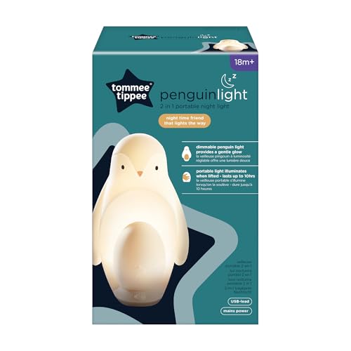 Tommee Tippee 2-in-1 kaasaskantav pingviini öölamp lastetuppa
