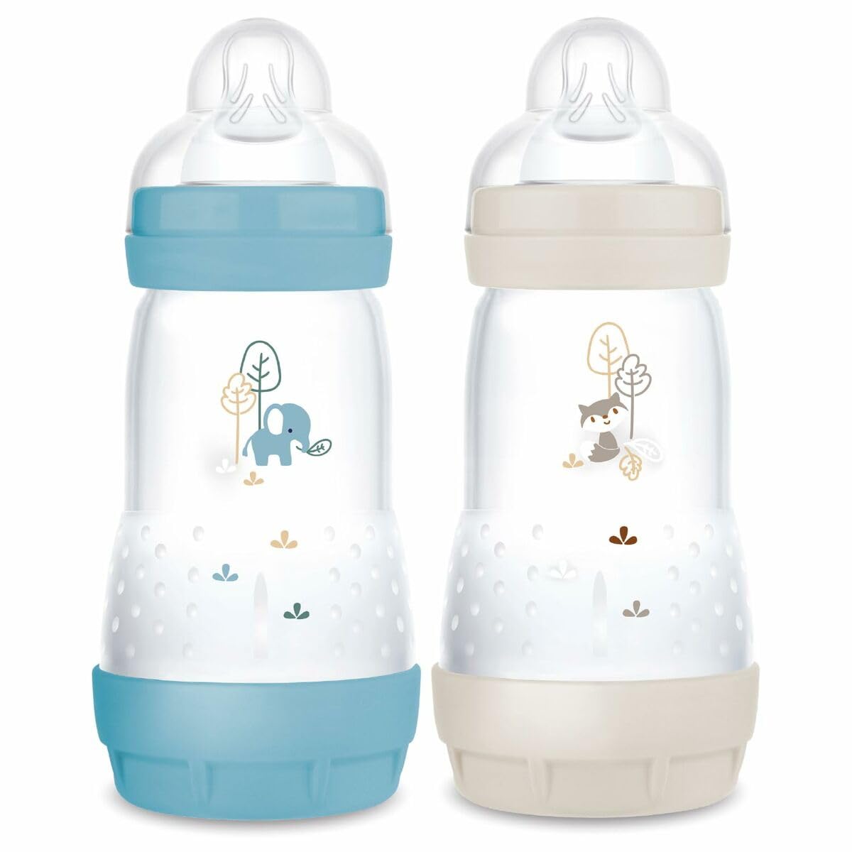 MAM Easy Start Anti-Colic lutipudelid 2 tk, 260 ml, 2+ kuud, Ookean + Liiv