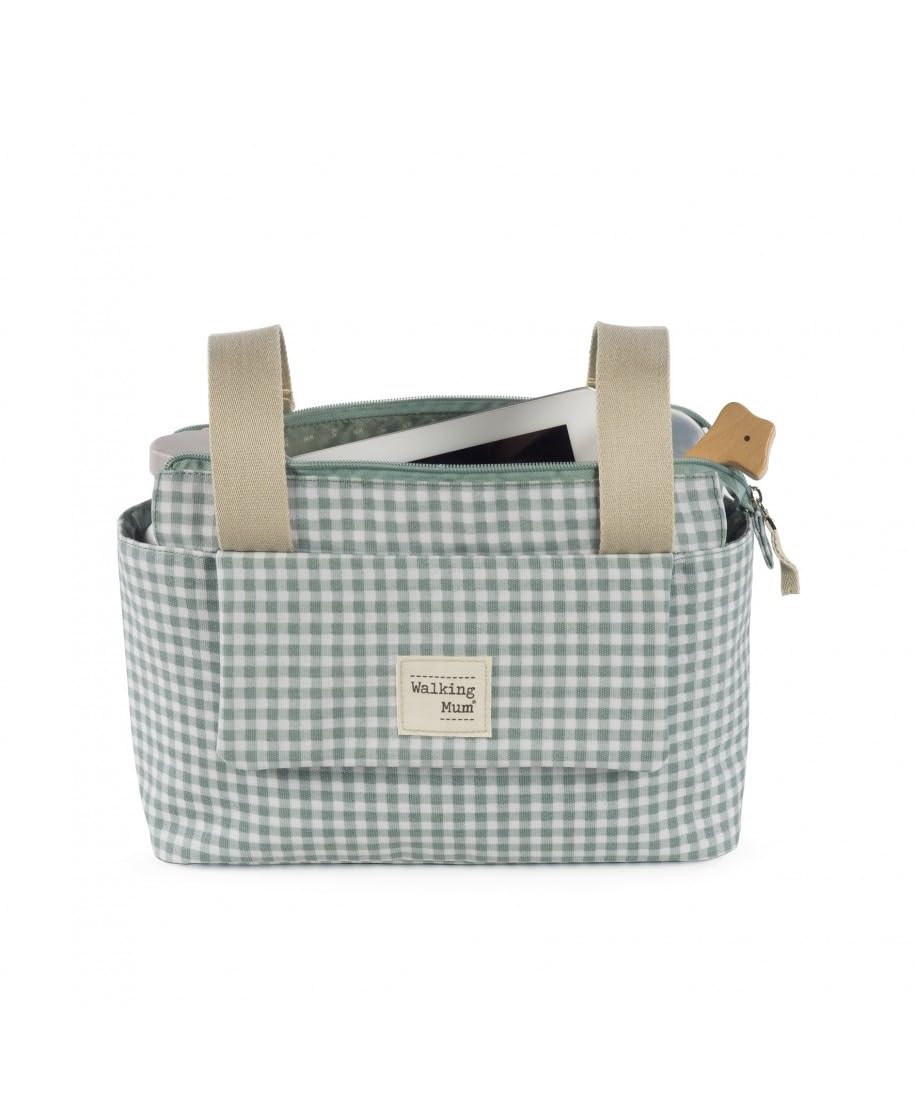 Walking Mum I Love Vichy organisaator, roheline, 31 x 17 x 12 cm