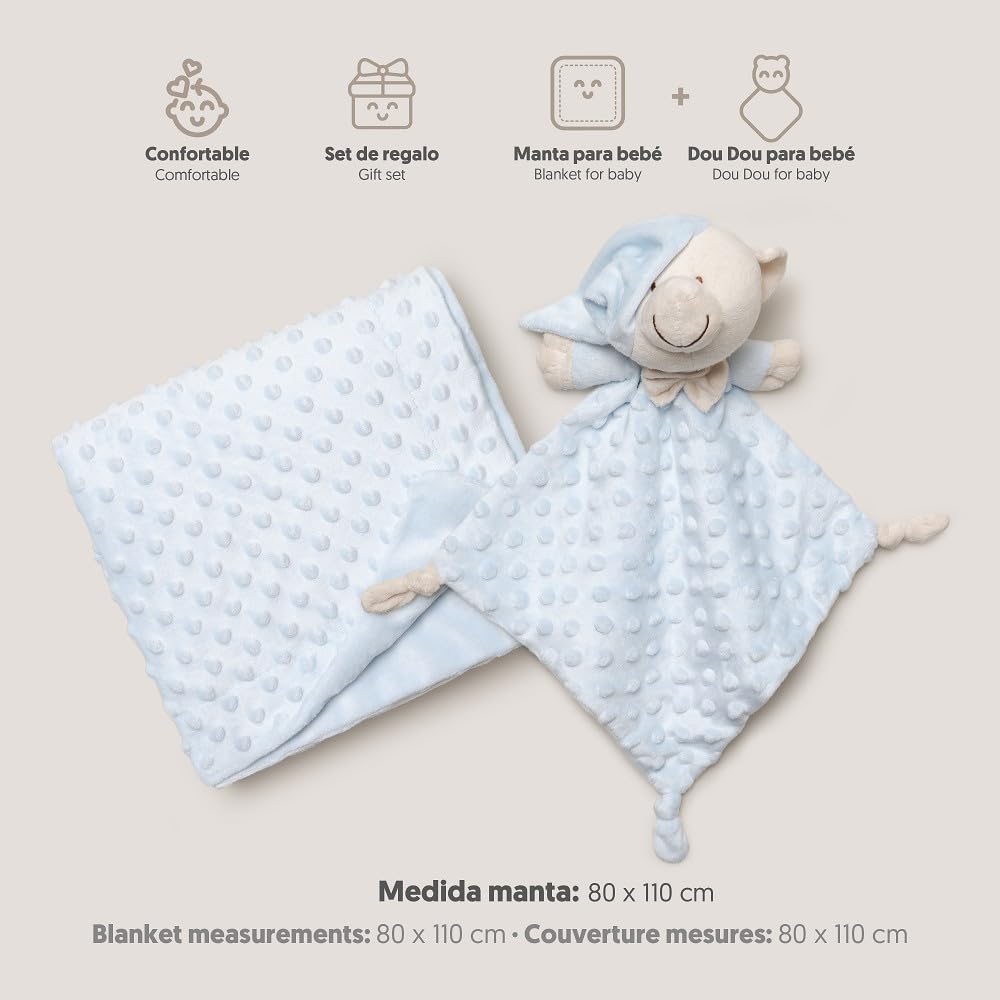 Interbaby beebiteki ja kaisuteki komplekt karuga, sinine