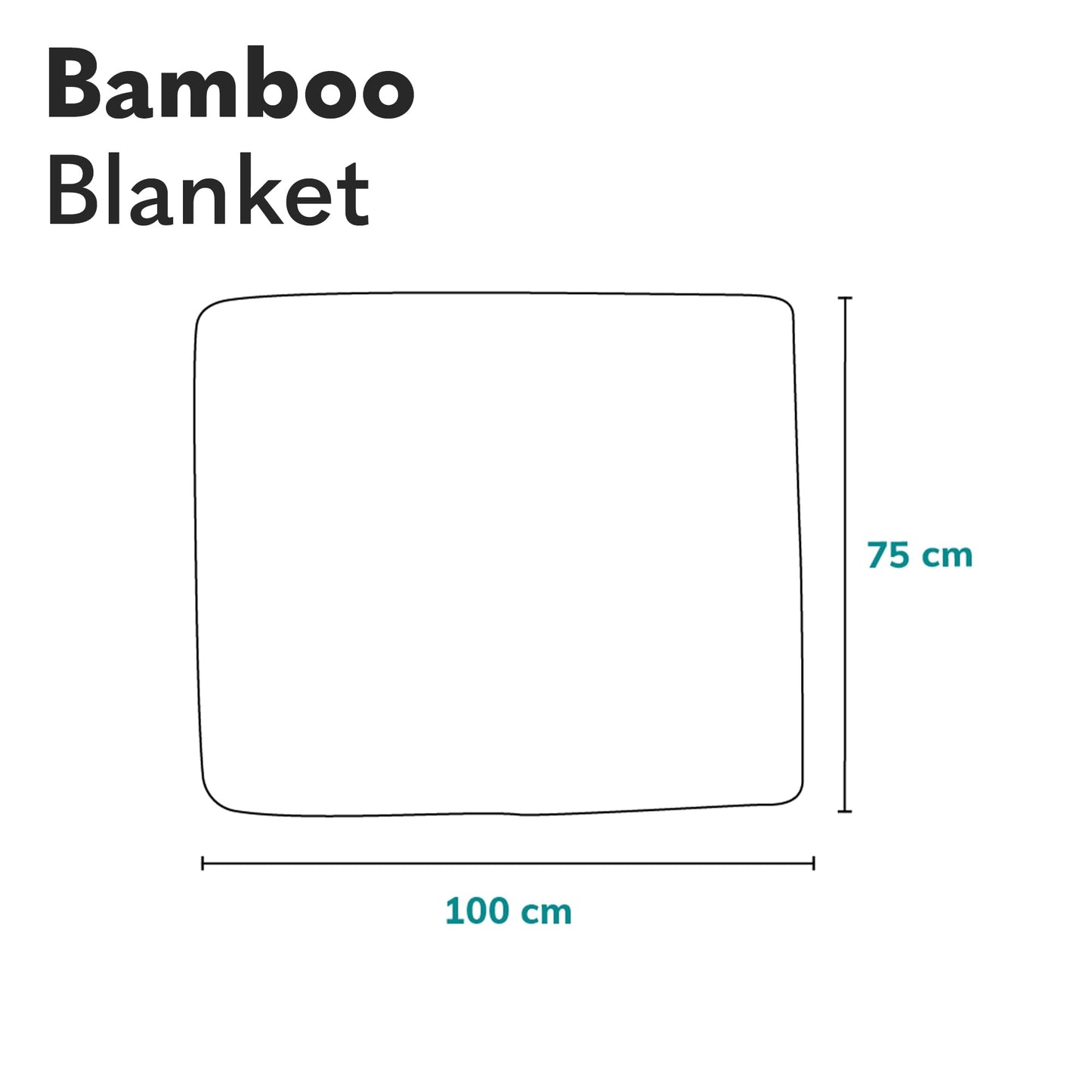 lionelo musliintekk Bamboo Baby Blanket 100 x 75 cm, münt
