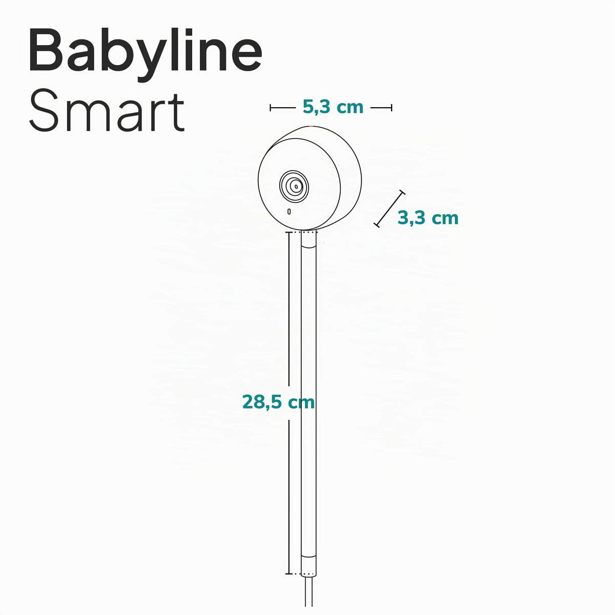 Lionelo Care Babyline Smart -itkuhälytin, musta, BABYLINE SMART