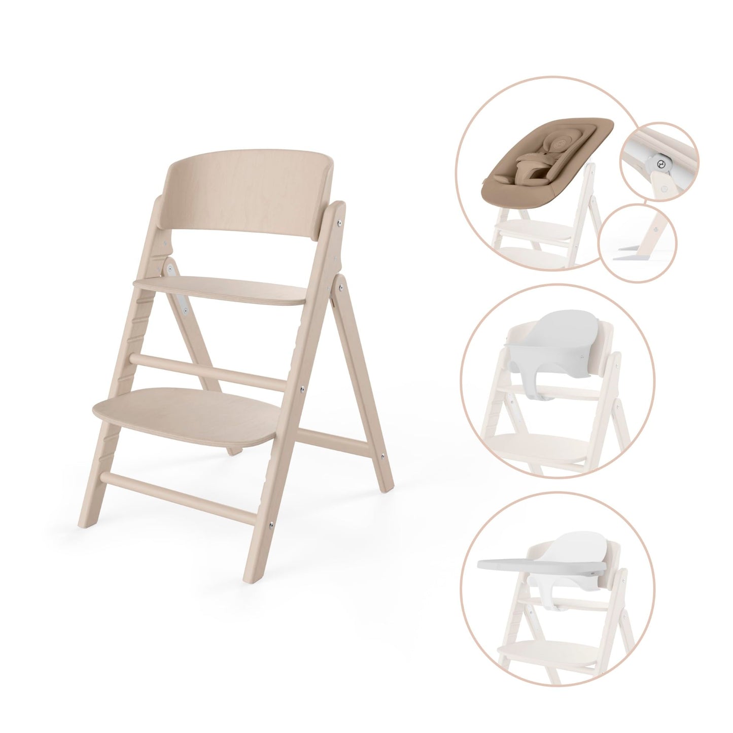 CYBEX Gold Click & Fold 4-in-1 söögitool alates sünnist – Light Natural
