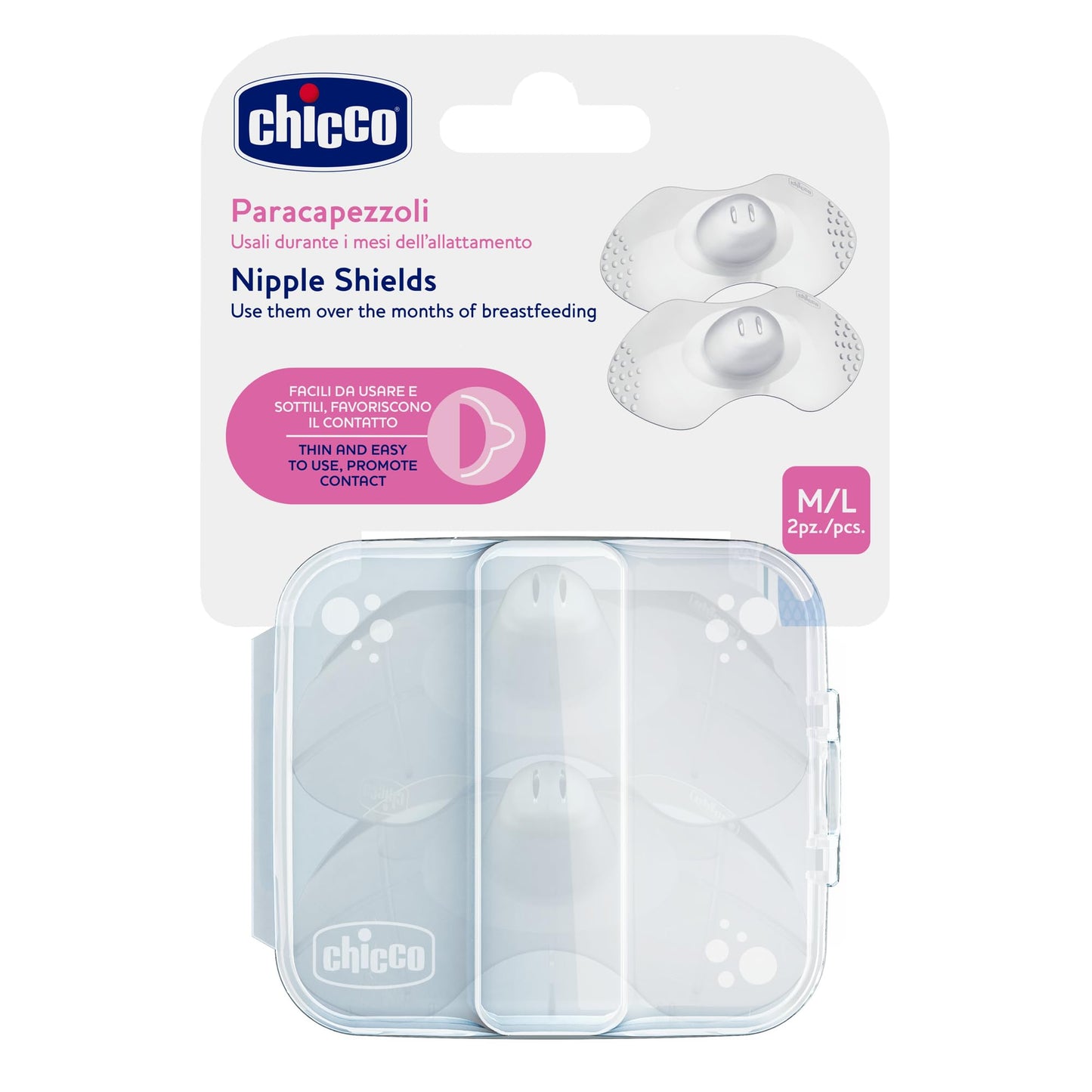 Chicco Skintoskin rinnanibukaitse M-L, läbipaistev