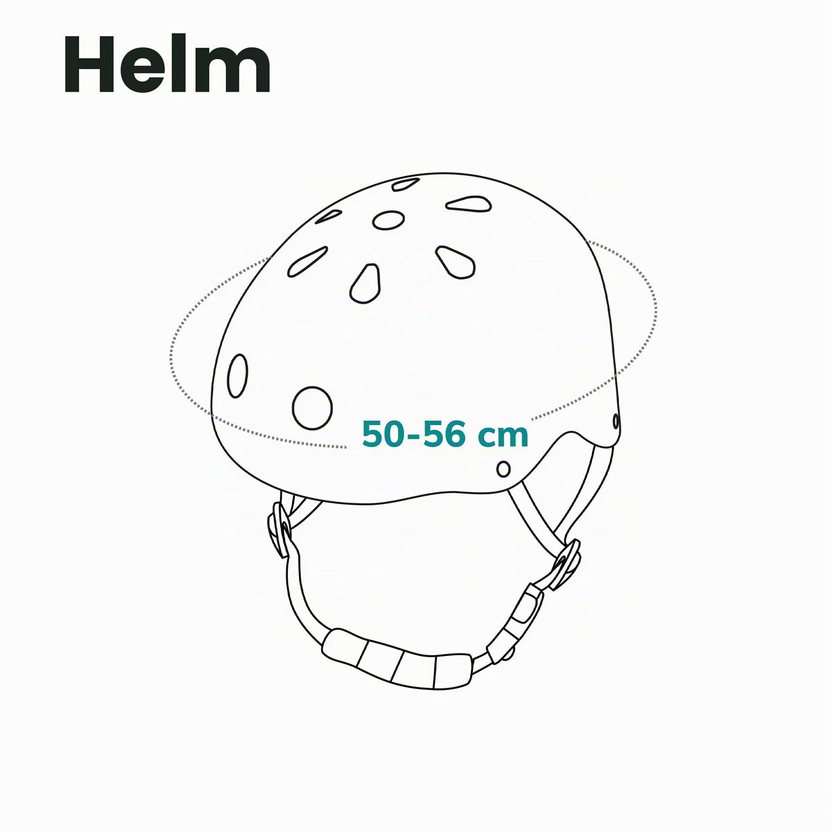 Lionelo Helmet lasten kypärä, säädettävä 50-56 cm, leukasuojalla, valkoinen
