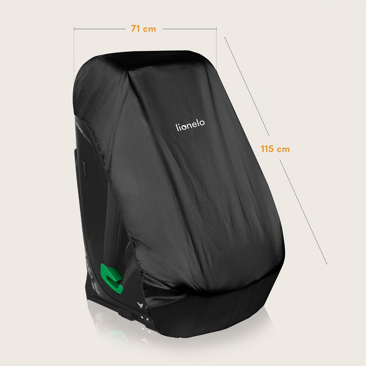 Lionelo THERMALCOVER universaali turvaistuimen suoja, hopea