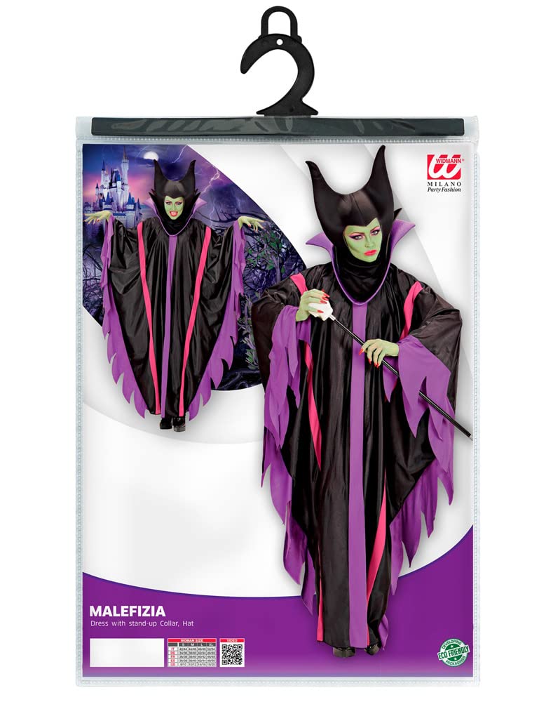 Maleficient kostüüm naistele, M-XL, kleit ja peakate