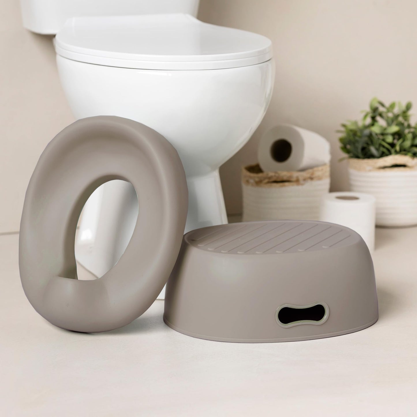 Nattou 3in1 lastepott Care, pott, astmepink ja WC-iste, alates 18 kuust, taupe