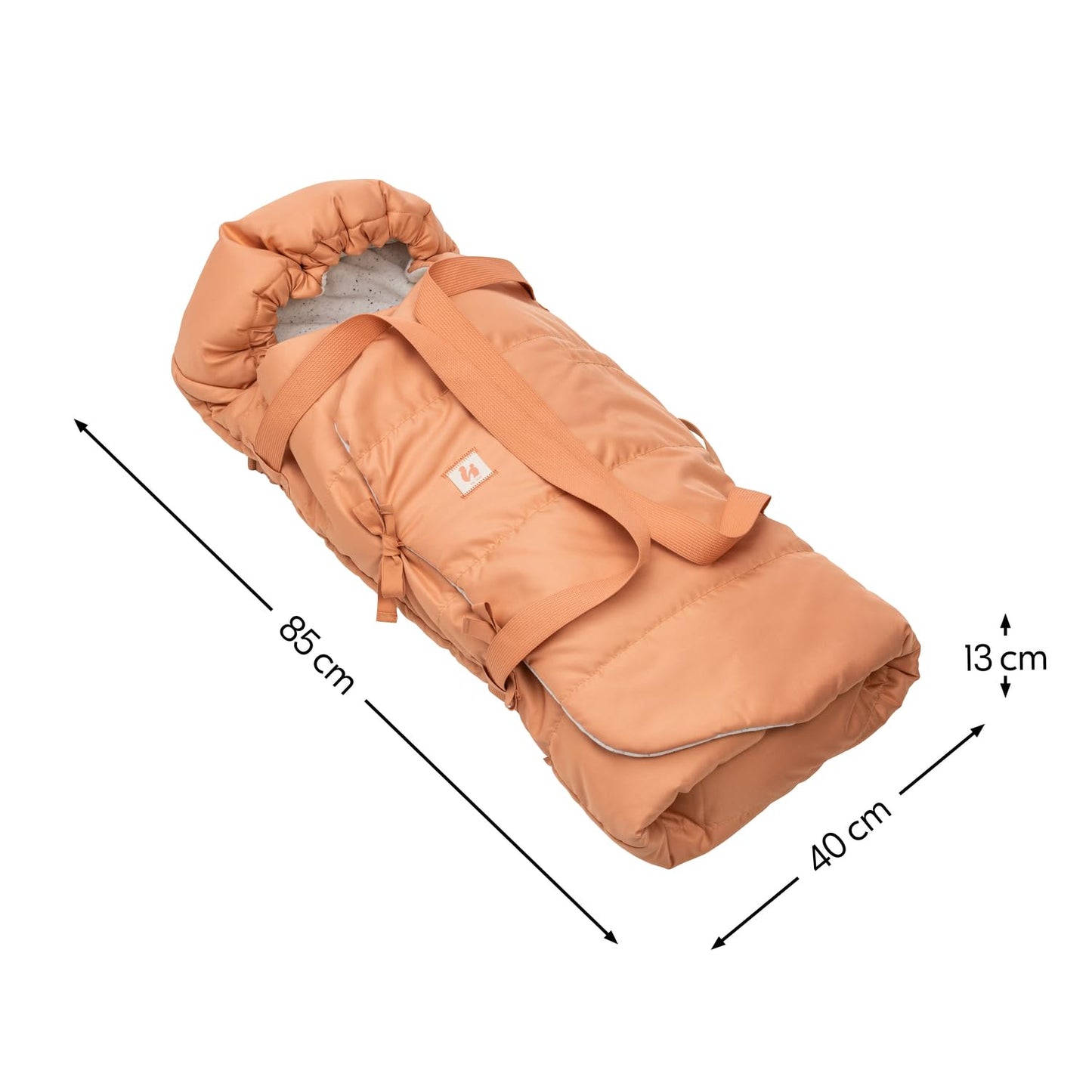 Hauck Carry N Play 3-in-1 pehme kandekookon, soojakott ja mängumatt, Dots Cork (kuni 9 kg)