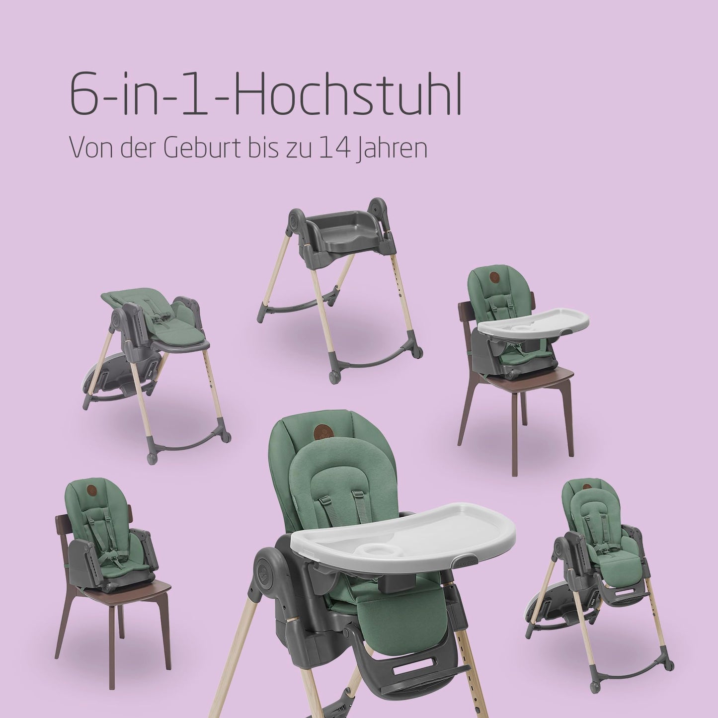 Maxi-Cosi Minla 6-ühes söögitool - Essential Graphite