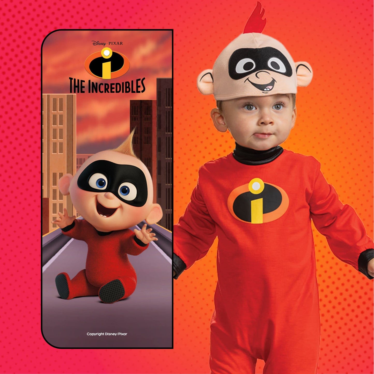 Disney ametlik Jack-Jack “Imelised” beebikostüüm, suurus 12-18 kuud