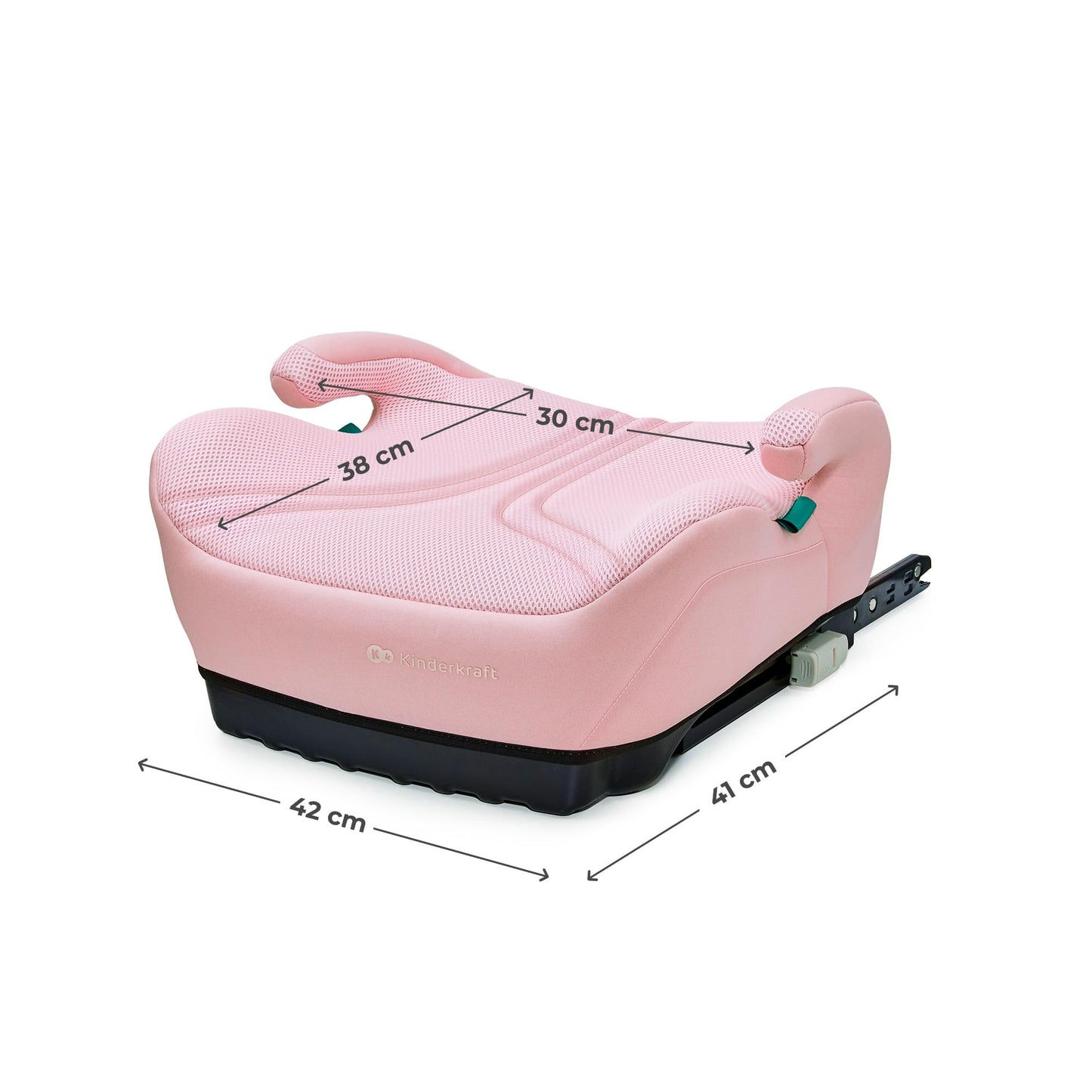 Kinderkraft I-BOOST 2 PRO turvatool, roosa, ISOFIX, 125-150 cm, 6-12 a