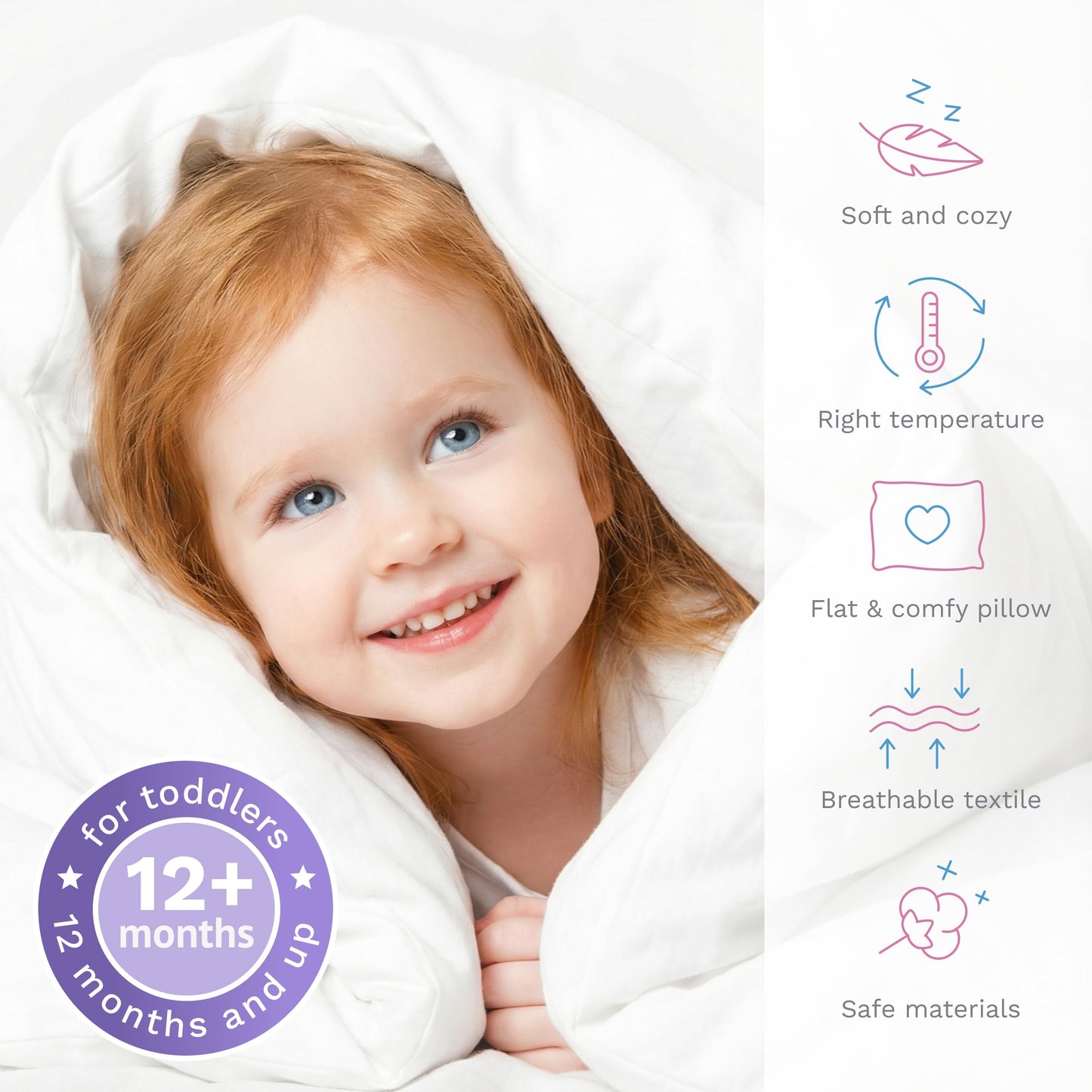 Baby Comfort komplekt beebivoodile 135 × 100 cm (tekk ja padi)