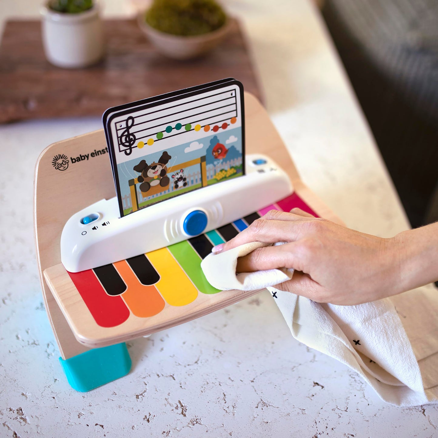 HAPE Baby Einstein Magic Touch puidust klaver, Montessori muusikamänguasi (6–36 kuud)