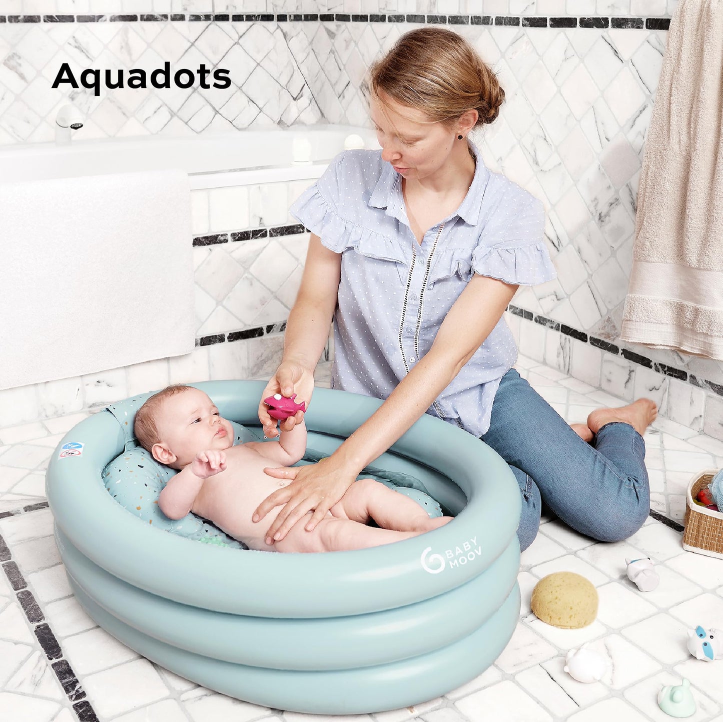 Babymoov Aquadots täispuhutav beebivann ja laste bassein