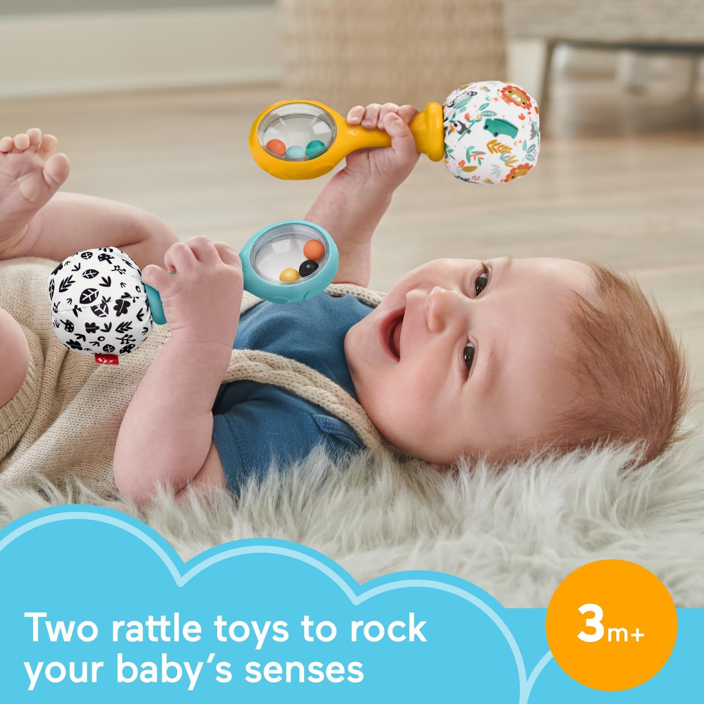 Fisher-Price Rattle ‘n Rock Maracas kõristid, 2 tk, 3+ kuud