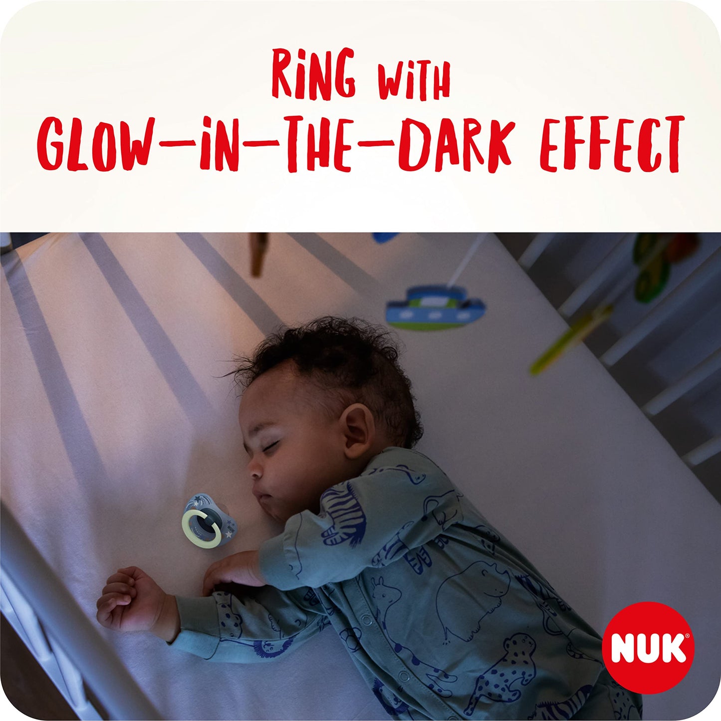 NUK Signature Day & Night lutt 6–18 kuud, helendav, 4 tk