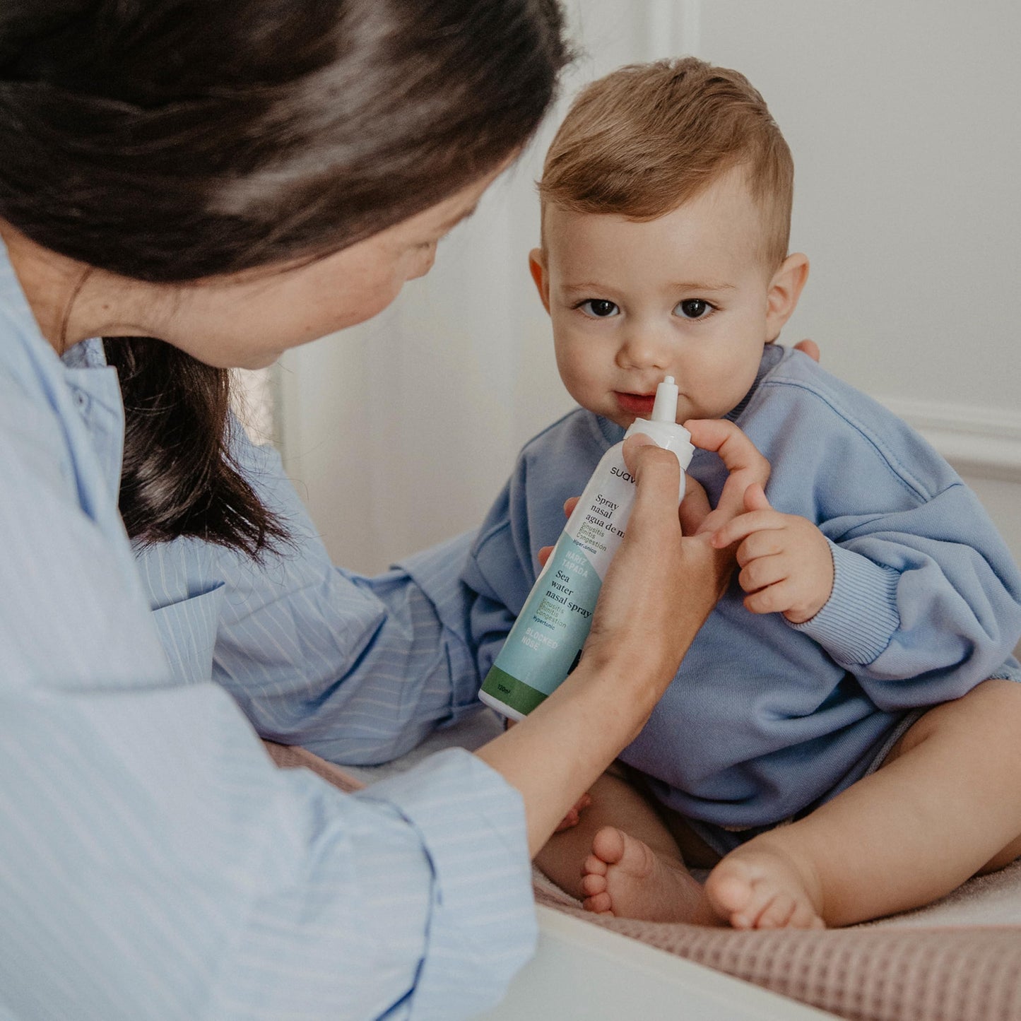 Suavinex hüpertooniline meresoolalahusega ninasprei beebidele ja täiskasvanutele, 120 ml