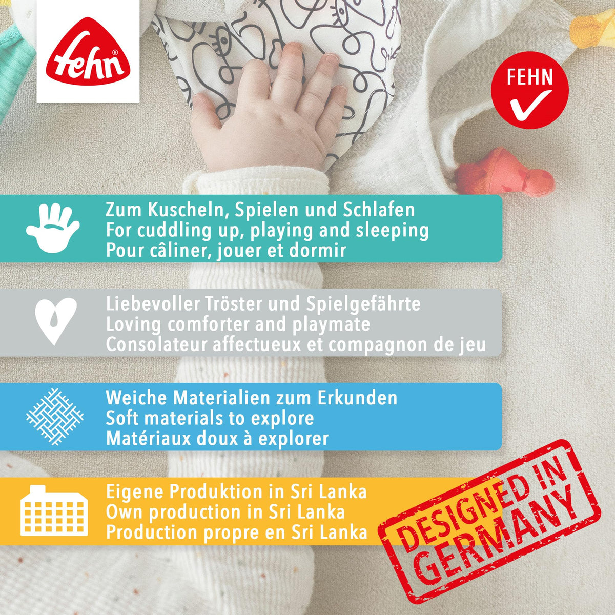 Fehn uniriepu merihevonen, 42 cm, 0+ kk