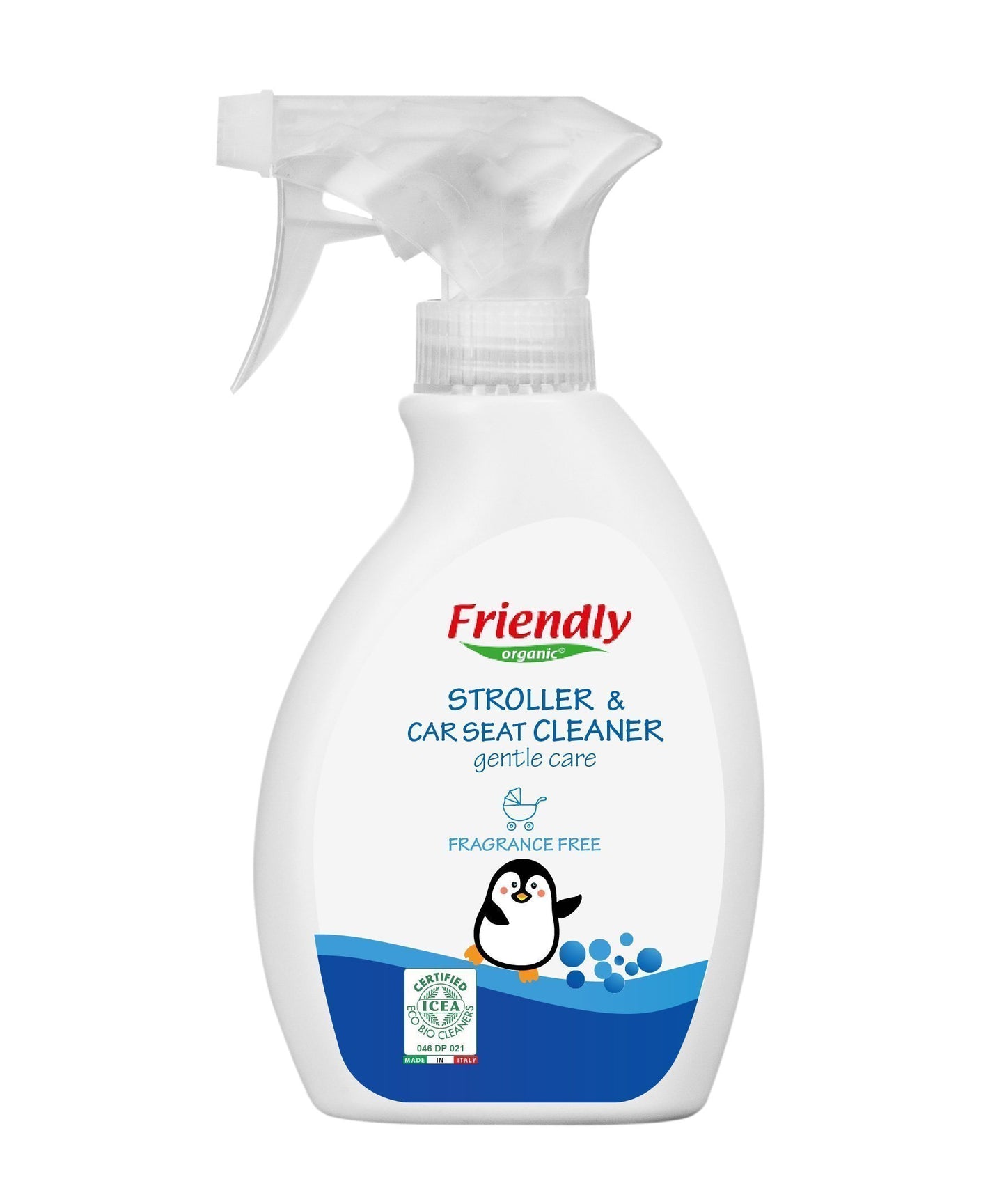 Friendly Organic lõhnatu puhastusvahend jalutuskärule ja turvatoolile, 250 ml
