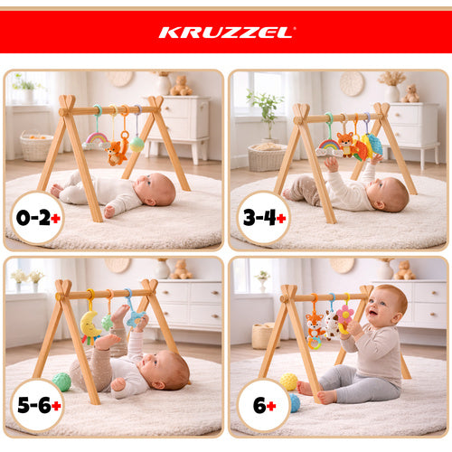 Kruzzel puidust mängukaar beebile 64 × 43 × 52 cm