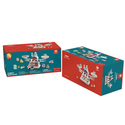 Topbright Yummy Bear matematiikkapeli, vaaka kuppikakuilla ja numeroilla (3+)