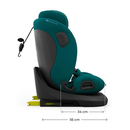 Kinderkraft I-Grow 2 PRO turvatool 40–150 cm, 360° pöörlev, Isofix, roheline