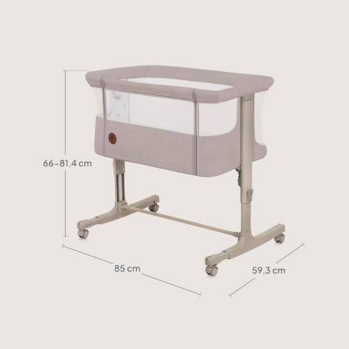 Lionelo Aurora 3-in-1 vooditasku, häll ja beebivoodi kuni 9 kg, Beige Cappuccino