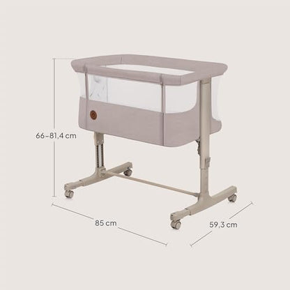 Lionelo Aurora 3-in-1 vooditasku, häll ja beebivoodi kuni 9 kg, Beige Cappuccino