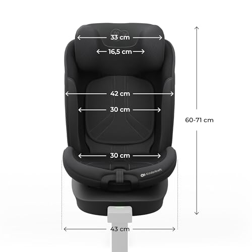 Kinderkraft I-360 2 PRO i-Size 360° pöörlev turvatool 40–150 cm, must