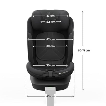 Kinderkraft I-360 2 PRO i-Size 360° pöörlev turvatool 40–150 cm, must