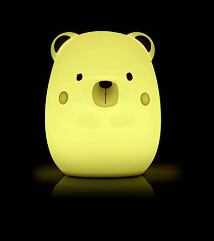 Jané Yum Bear Big silikoonist öölamp, 9 värvitooni ja valgustusrežiimiga