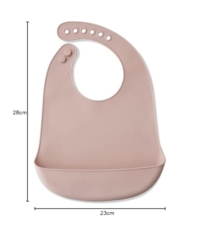 Interbaby roosa silikoonist põll purutaskuga