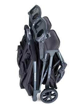 Babify Twin Air kaksikute jalutuskäru kuni 22 kg/iste, must