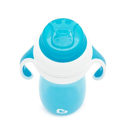 Munchkin Gentle Transition joogitopsid sangadega 9+ kuud, 300 ml, 2 tk (roheline/sinine)