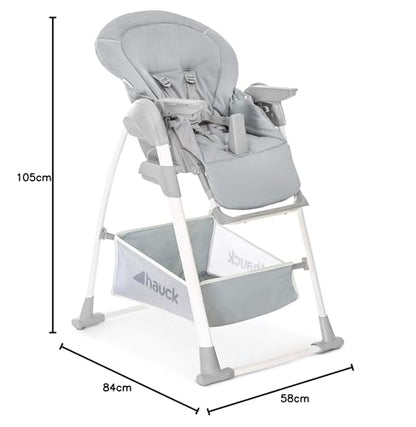 hauck Sit N Relax 3in1 söögitool ja lamamistool, hall, 0–15 kg
