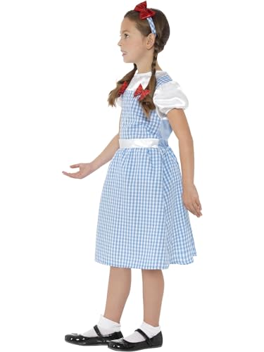 Smiffys Country Girl tüdrukute kostüüm, sinine, 4–6 a