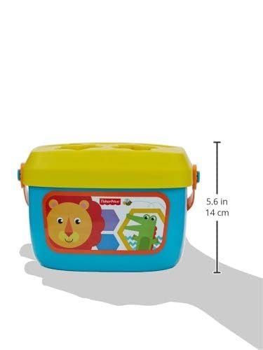 Fisher-Price värvilised klotsid ämbris, sorteerimis- ja ladumismäng, 10 tk, 6+ kuud