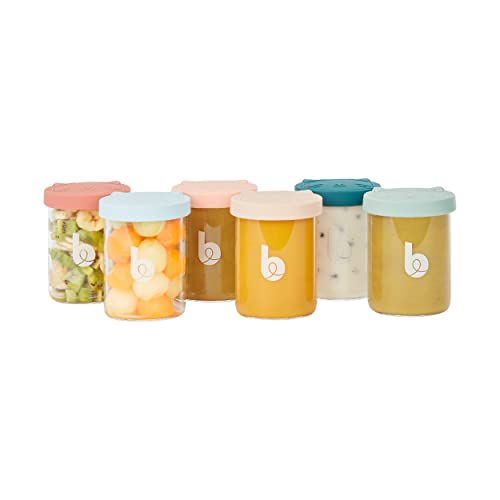 Babymoov ISY BOWLS klaasist toidunõude komplekt, 6 × 250 ml