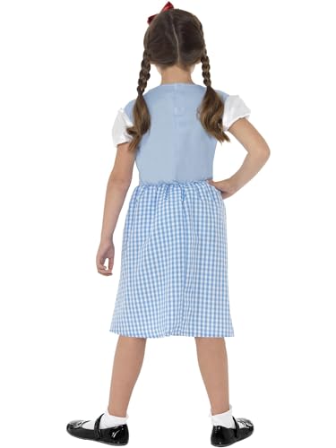 Smiffys Country Girl tüdrukute kostüüm, sinine, 4–6 a