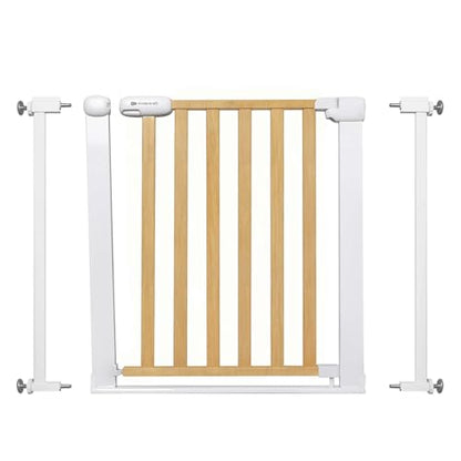Kinderkraft LOCK&GO turvavärav, 75–103 cm, puitviimistlus