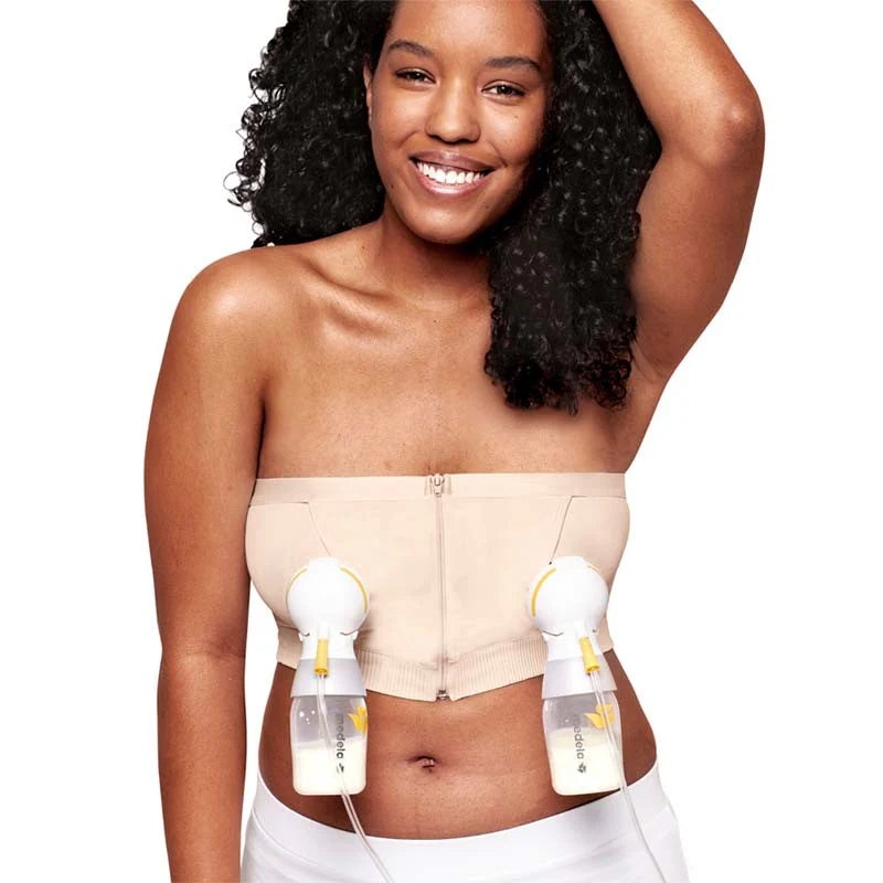 Medela Hands Free Pumping Bustier käed-vabad rinnapumba rinnahoidja, nahatoon