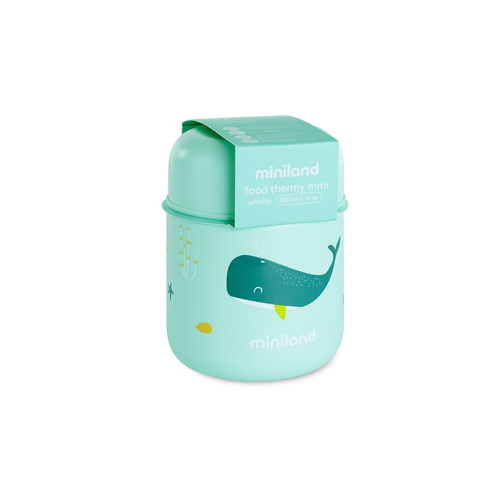 Miniland Whaley roostevabast terasest toidutermos 280 ml