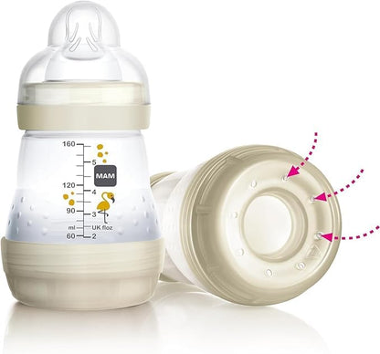 MAM Easy Start koolikuvastane lutipudel 260 ml, 4+ kuud, münt, 2 tk