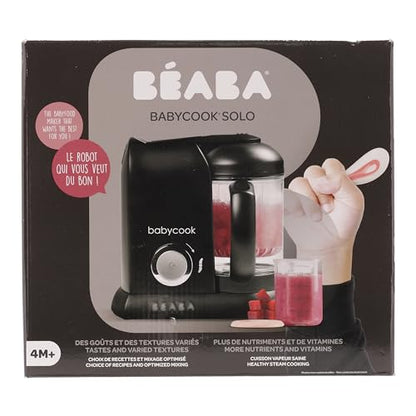 Béaba Babycook Solo 4-ühes blender-auruti – 1100 ml, must