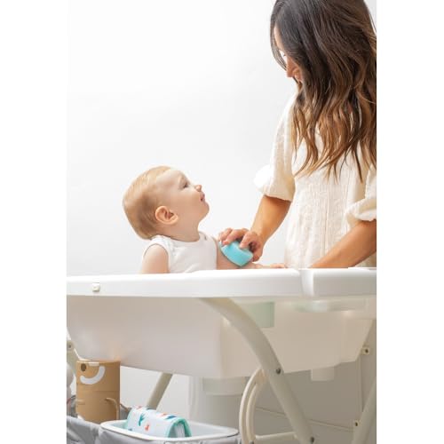 Interbaby kokkupandav beebivann mähkimisaluse ja eemaldatava beebisisuga – dinosaurus
