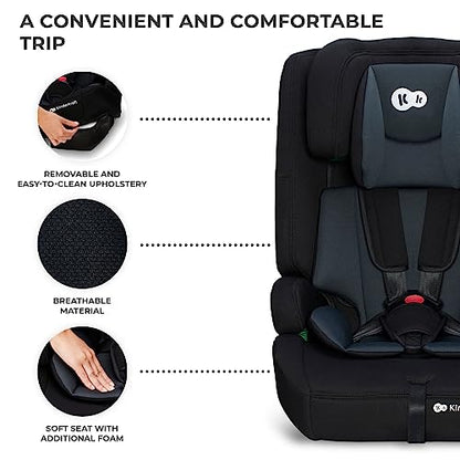 Kinderkraft Safety FIX2 i-Size turvatool 76–150 cm, ISOFIX, 15 kuud–12 a, must