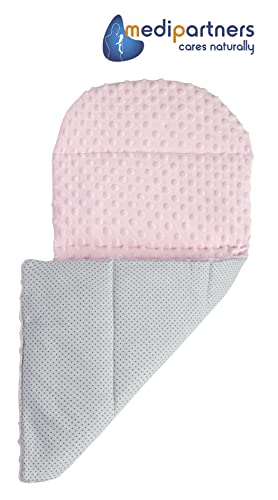 Medi Partners beebipesa komplekt 5-osaline, 100 × 60 cm, puuvillane (hall/roosa)